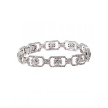 Diamantový náramek z bílého zlata 2,04 ct Diamantový náramek z bílého zlata 2,04 ct